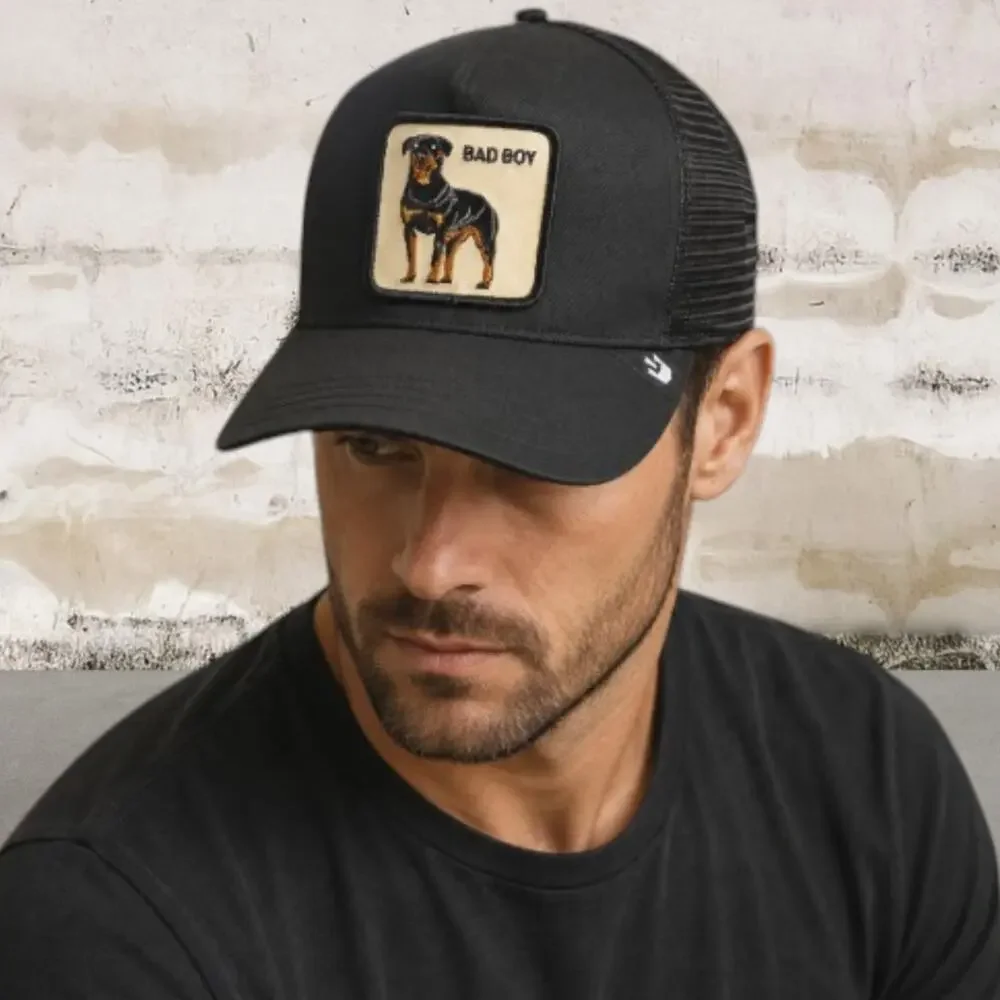 Goorin Bros The Baddest Boy Patch Trucker Hat NWT